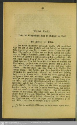 Drittes Kapitel. Unter der Ernestinischen Linie der Wettiner bis 1548