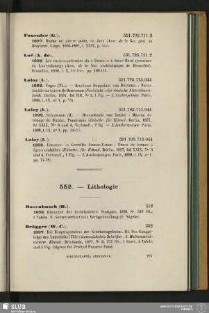 552. - Lithologie