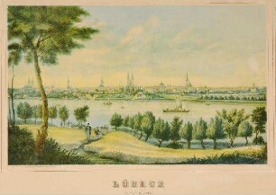 Lübeck von Marly aus gesehen.