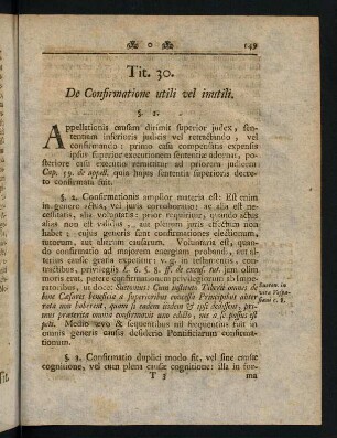 149-156, Tit. 30. De Confirmatione utili vel inutili