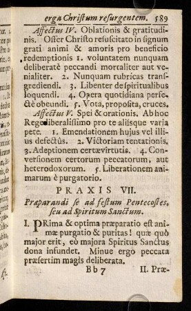 589-591, Praxis praeparandi se ad Festum Pentecostes.