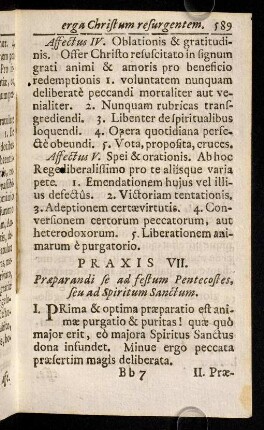 589-591, Praxis praeparandi se ad Festum Pentecostes.