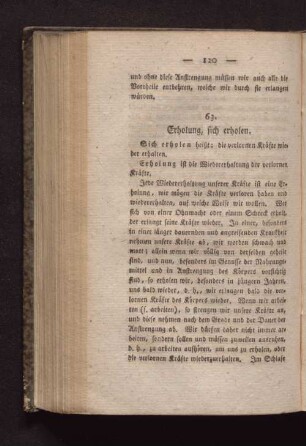 63. Erholung, sich erholen.