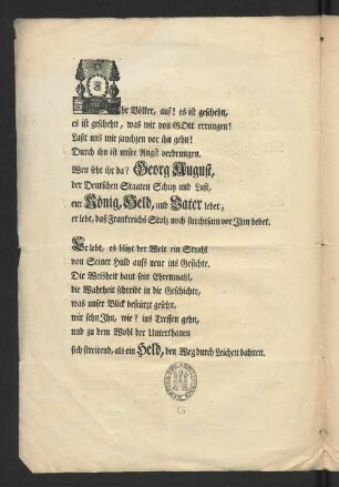 [Der Durchlauchtigsten Prinzeßin Louise, Königl. Hoheit, vermählten Cronprinzeßin von Dännemark, ...]