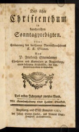 1r-313, Das aechte Christenthum