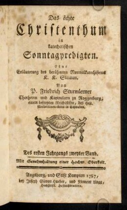 1r-313, Das aechte Christenthum