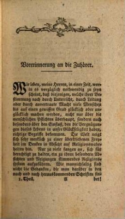 Betrachtungen über die Sittlichkeit der Vergnügungen : in zween Theilen, 1