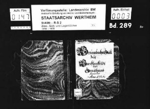 Bronnbacher Gült zu Birkenfeld und Greußenheim, renoviert anno 1720