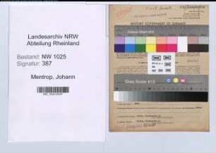 Entnazifizierung Johann Mentrop , geb. 06.02.1906 (Ingenieur)
