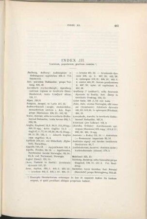 Index .III. Locorum, populorum, gentium nomina.