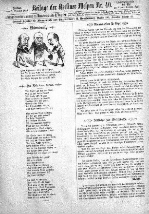 Beilage der Berliner Wespen Nr. 40