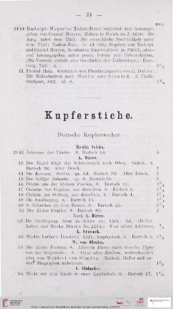 Kupferstiche (Nr. 2142 - 3238)
