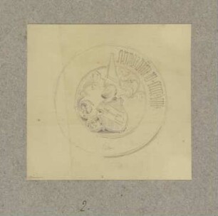 Wappen auf einer Scheibe