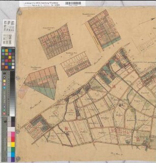Coesfeld, Stadt und Ksp. (Coesfeld), Umlegung Harle, Übersichtskarte Beiblatt