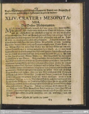 XLIV. Crater: Mesopotamia. Der Becher: Mesopotamien
