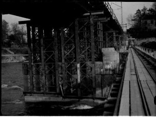 Ulm Donaubrücke: Bau der Pfeiler und Widerlager