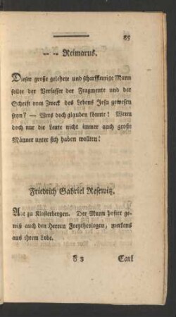 Friedrich Gabriel Resewitz.