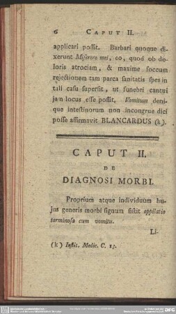 Caput II. De Diagnosi Morbi