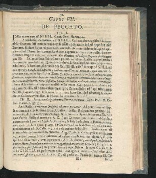 Caput VII. De Peccato.