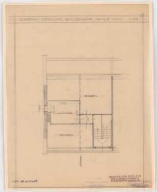 GAGFAH-Siedlung im Fischtalgrund, Berlin-Zehlendorf: Haus 9, Grundriss Dach 1:50