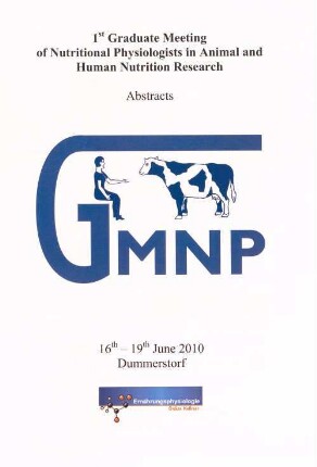 Abstracts : 16th - 19th June 2010, Dummerstorf, Germany