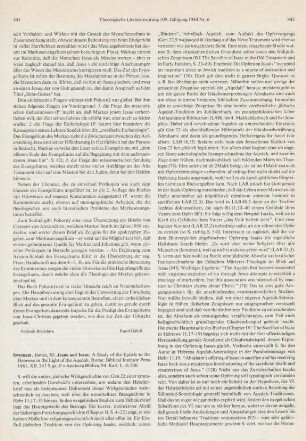 441-443 [Rezension] Swetnam, James, Jesus and Isaac