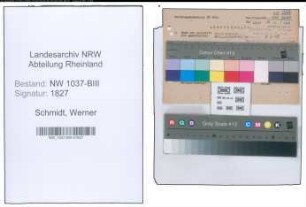 Entnazifizierung Werner Schmidt , geb. 00.00.0000 (Bahnrat)