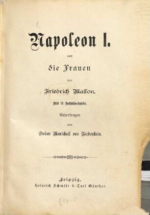 Napoleon I. und die Frauen