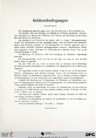 Auktionsbedingungen