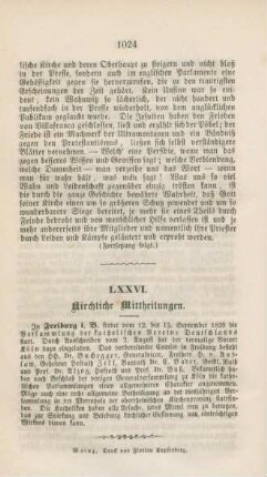 1024 Kirchliche Mittheilungen