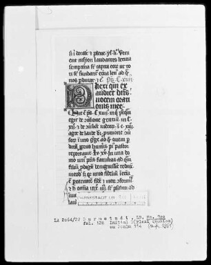 Psalmi cum commentariis Patris Alberti — Initiale D (ilexi quoniam), Folio 182recto