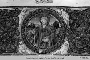 Anfangsseite - Missale, Anfangsseite: Initialen m. David u. Gottvater