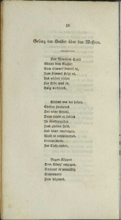 Gesang der Geister über den Wassern