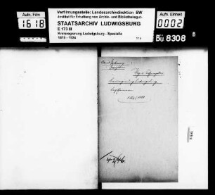 Weg- und Torsperrgelder, Oberamt Backnang und Besigheim