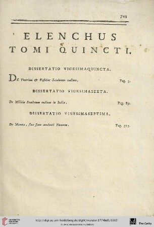 Elenchus tomi quincti