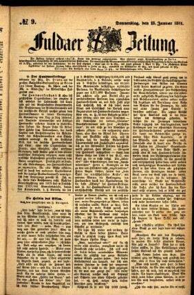 Ausgabe vom Donnerstag, den 13. Januar 1881.