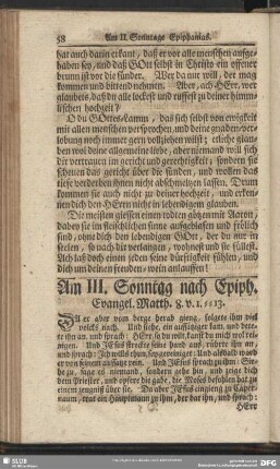 Am III. Sonntag nach Epiph. Evangel. Matth. 8. v. 1-13