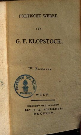 Klopstocks Werke. 4