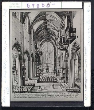 Nürnberg: St. Lorenz, Kupferstich von 1685. Nürnberg, Germanisches Museum.