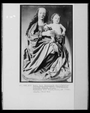 Thronende Madonna mit Kind