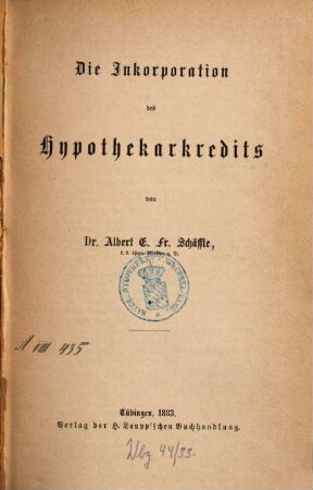 Die Inkorporation des Hypothekarkredits