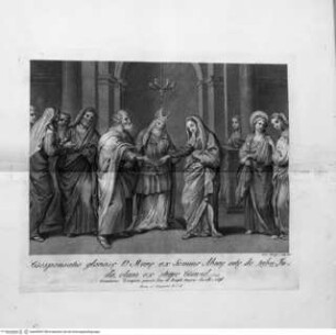 Serie nach den Fresken Domenichinos im Dom von Fano, Cappella Nolfi, das Leben der Maria und des Heilandes darstellend, Die Hochzeit der Jungfrau (Taf. [15])