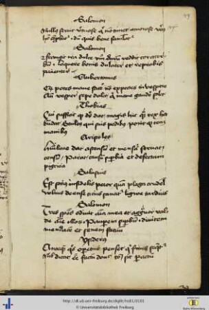 [49r - 52r] Proverbia et sententiae philosophorum et sapientium.