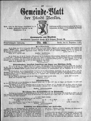 1920,50: Nr. 50, 12. Dezember 1920