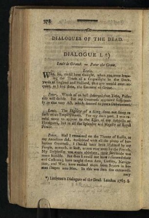 Dialogues Of The Dead