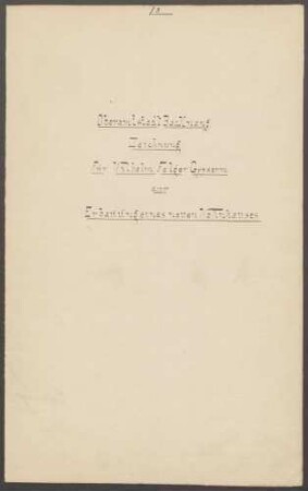 Felger, Wilhelm, Gipsermeister Bau eines Wohnhauses