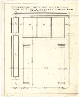 Pfann, Paul; Paris (Frankreich); Welt-Ausstellung - Wandabwicklung
