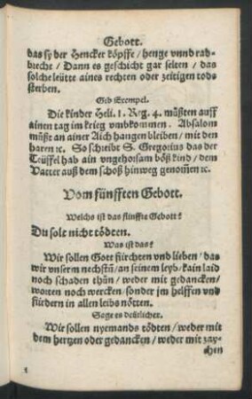 Vom fünfften Gebott.