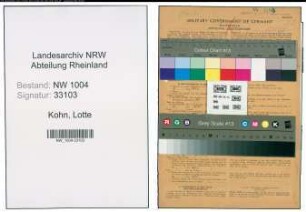 Entnazifizierung Lotte Kohn , geb. 04.11.1919 (Putzfrau)