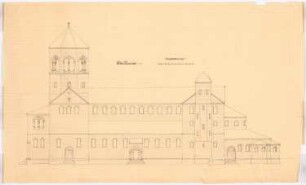Sankt Antonius Basilika, Rheine: Südansicht 1:100